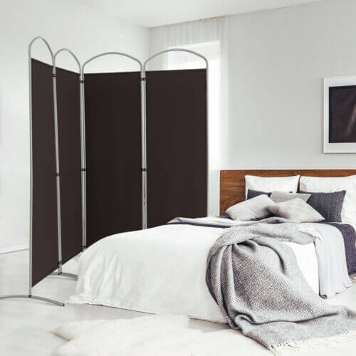 6.2Ft Folding 4-Panel Room Divider for Home Office Living Room