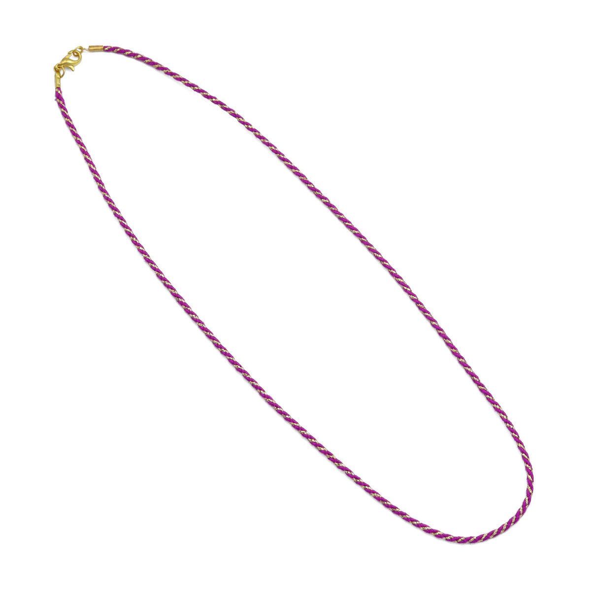 Fuchsia Purple String necklace, FH241