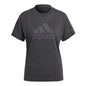 adidas Womens Future Icons Winners 3.0 T-Shirt Black Melange/Grey X-Large