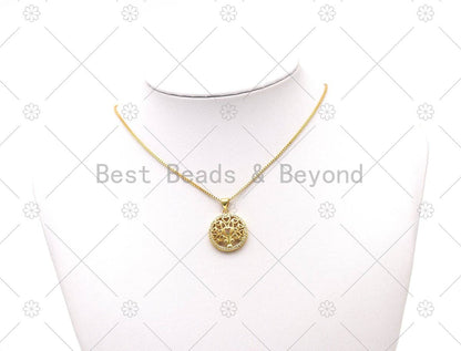 CZ Life Tree Charm,  Sku#LK562