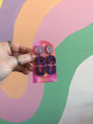 Purple Glitter Clip-On Earrings