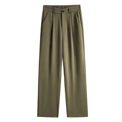 Mens Fashionable Straight-Leg Loose Casual Pants