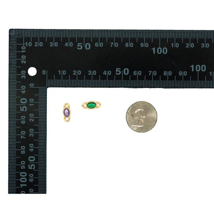 Colorful Oval Shape Link Connector Beads, Sku#LD409