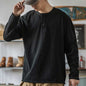 American-style Vintage Henley T-shirt For Men