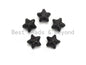 Black CZ Pave On Black Micro Pave Puffy Star Spacer Beads , Cubic Zirconia Star Spacer Beads,12mm, sku#C97