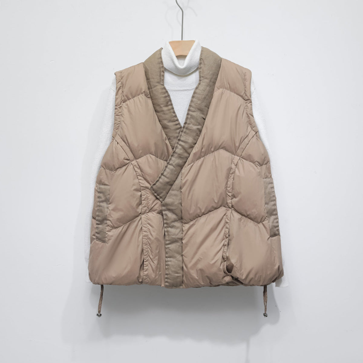 90 Down Solid Color Stand-collar Vest Women's Down Jacket