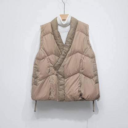 90 Down Solid Color Stand-collar Vest Women's Down Jacket