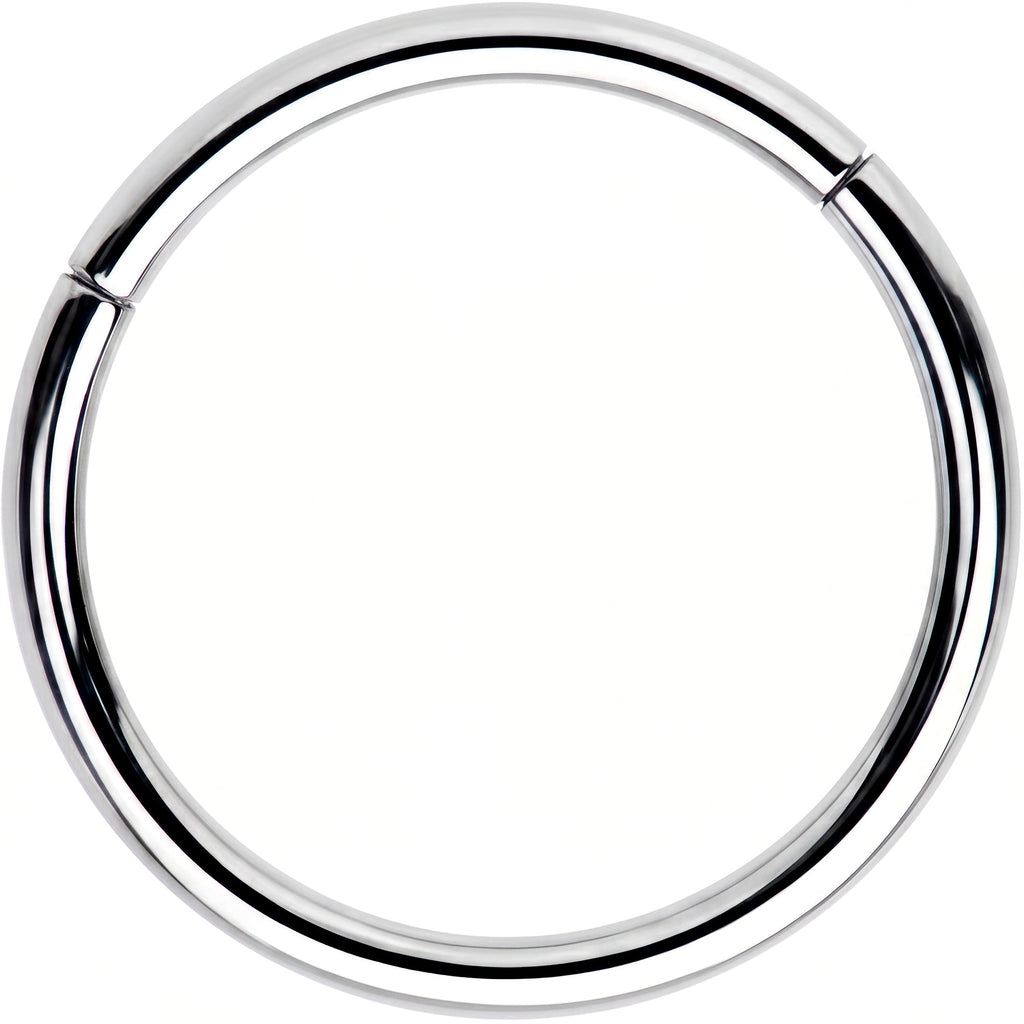 16G 1/2 Solid G23 Implant Grade Titanium Hinged Segment Ring