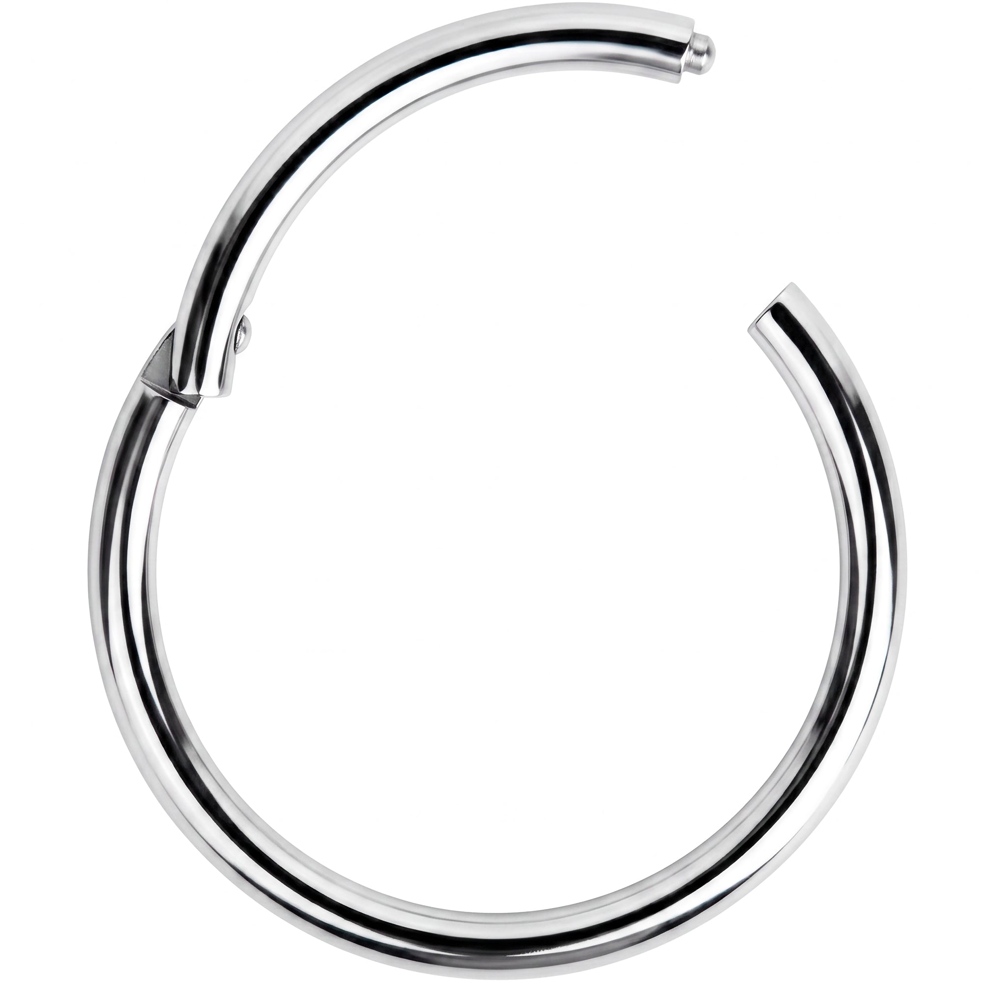 16G 1/2 Solid G23 Implant Grade Titanium Hinged Segment Ring