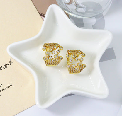 CZ Flower Open Ring, Sku#JL109