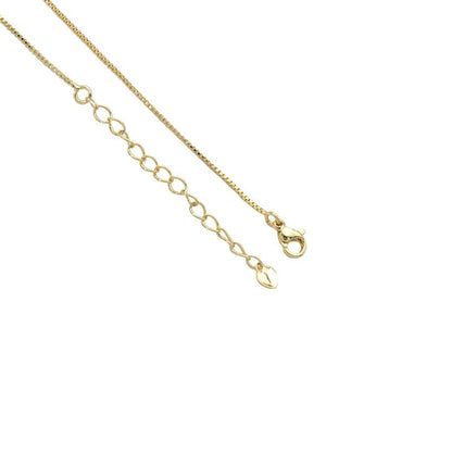 Gold Dainty Chain Triangle CZ Adjustable Necklace,sku#LD406