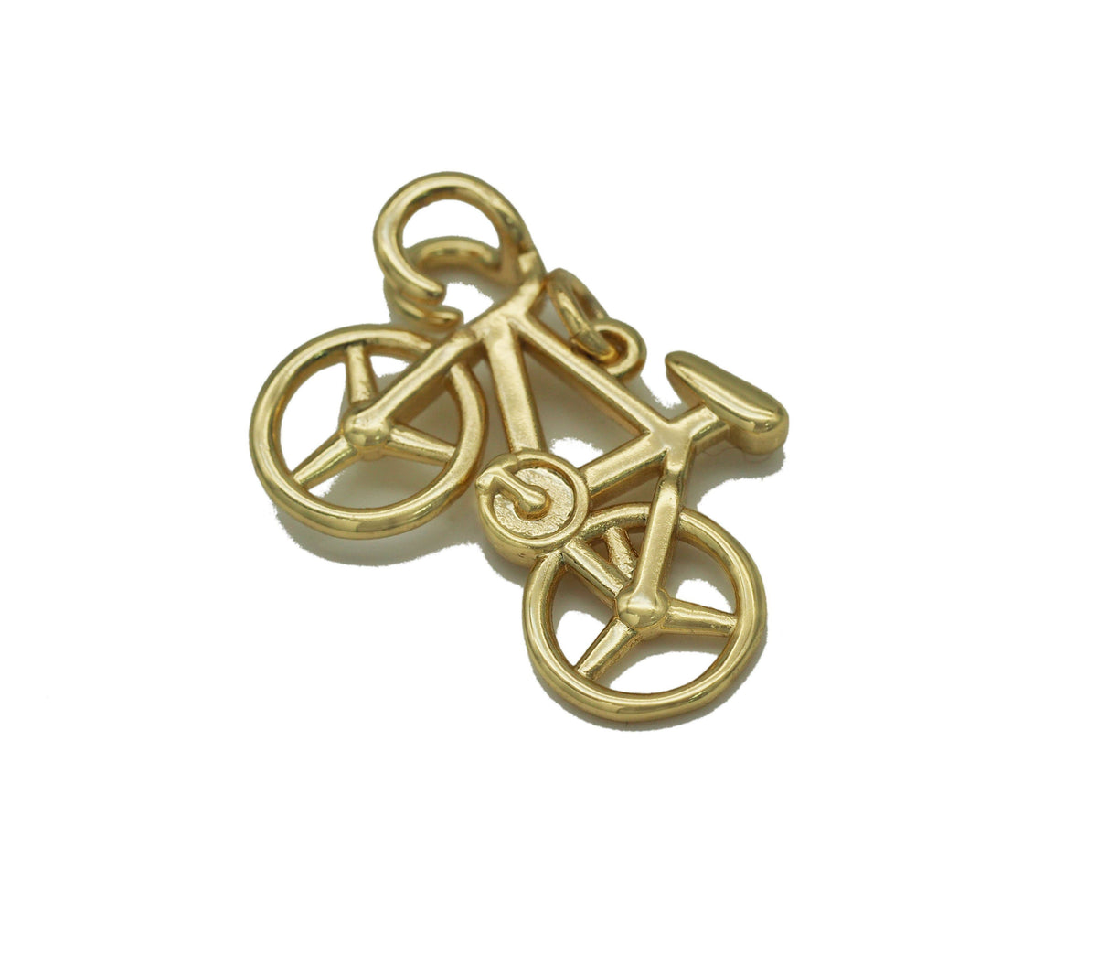 Gold Bicycle Charm, Sku#LD280