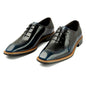 Short Laser Carved Calf Head Leather Shoes