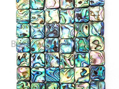 Quality Natural Abalone Flat Square Shell beads,SKU#R7