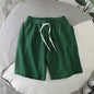 Mens Solid-Color Sports And Leisure Shorts