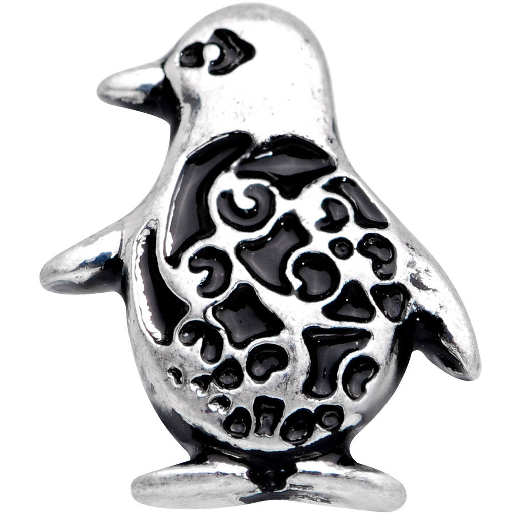 16G 1/4 Detailed Penguin Cartilage Tragus Earring