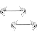 14G 5/8 Precious Unicorn Barbell Nipple Ring Set