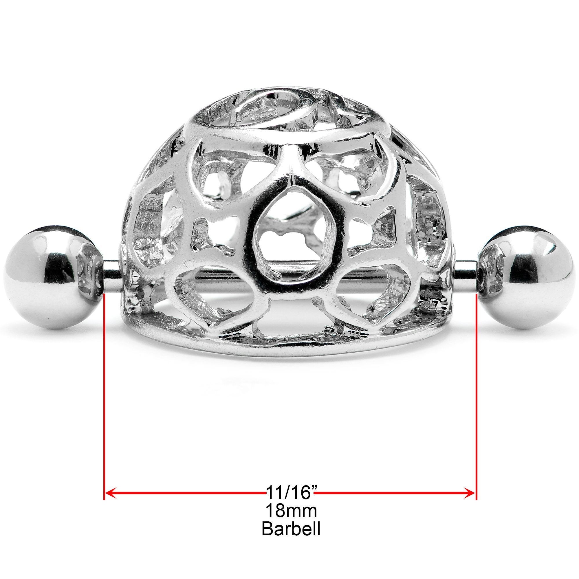 14G 9/16 Framework Dome Geometric Nipple Shield Set
