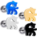 16G 5/16 Multicolor Internally Threaded Giraffe Labret Set of 4