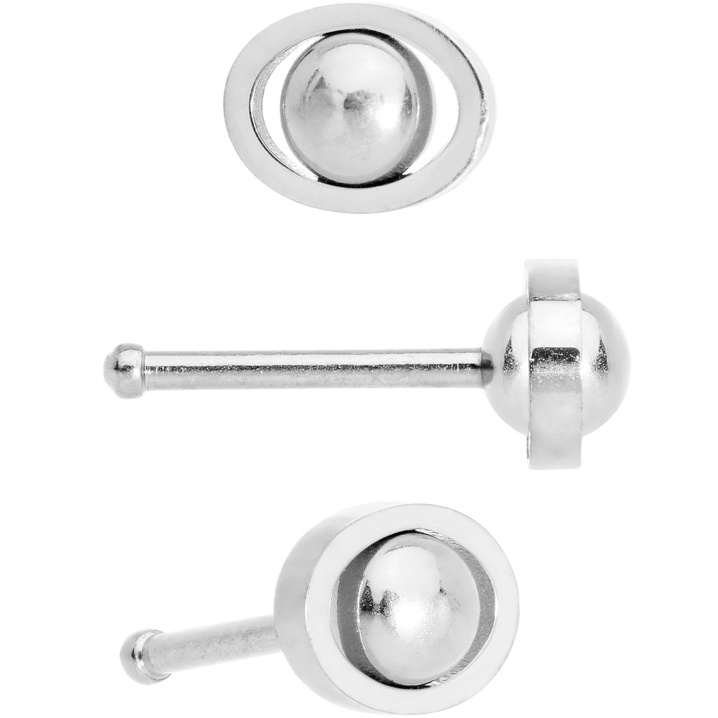 20G 1/4 5mm Multicolor Eyes Nose Bone Set of 4