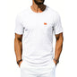 Men's Loose-fit Retro Simple Casual Crew-neck Short-sleeve T-shirt