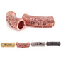 CZ Micro Pave Flower Curved Tube Beads, Men's Jewelry Findings, sku#G402B/ML23