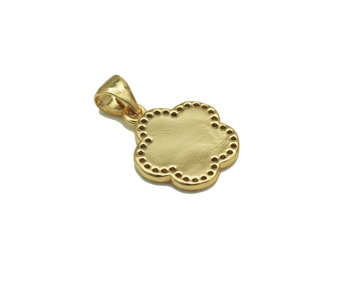 Colorful Enamel Flower Charm, LK577