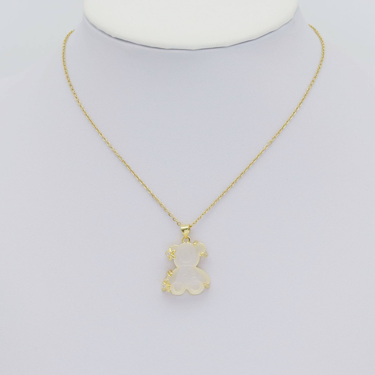 Cute White Bear Charm, Sku#LD539