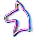 16G 5/16 Rainbow Darling Doggy Cartilage Closure Ring