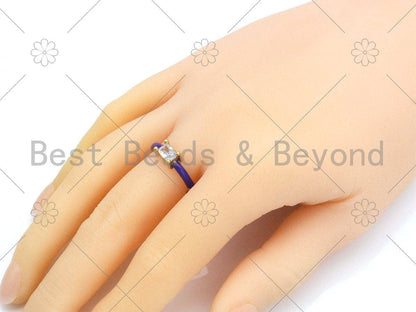 Colorful Enamel Adjustable Ring,Sku#X235