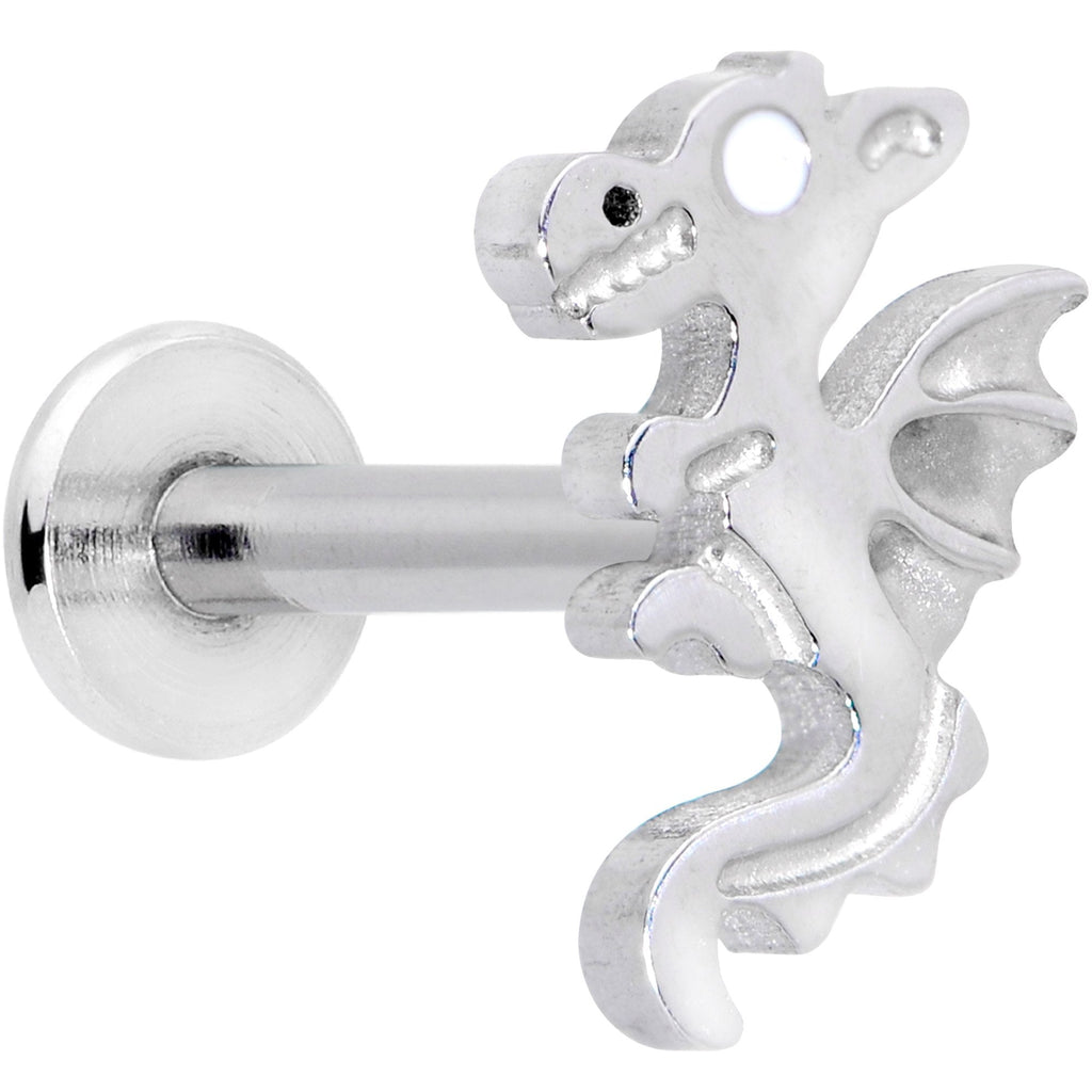 16G 5/16 Fantastic Dragon Internally Threaded Labret Tragus