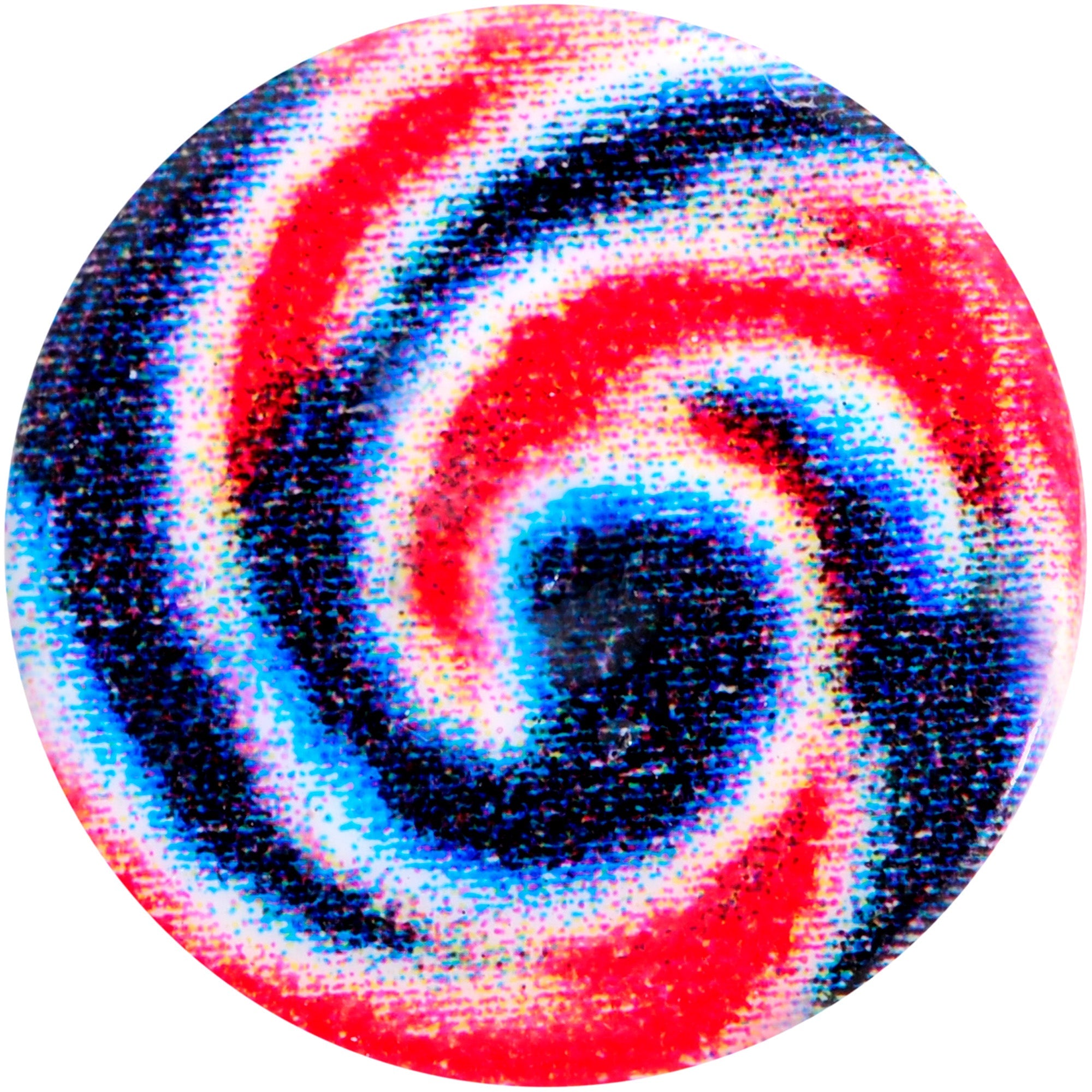 16G 1/4 Red Blue Candy Swirl Cartilage Tragus Earring