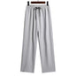 Traditional Chinese Knot Buttons Solid-color Design Trousers