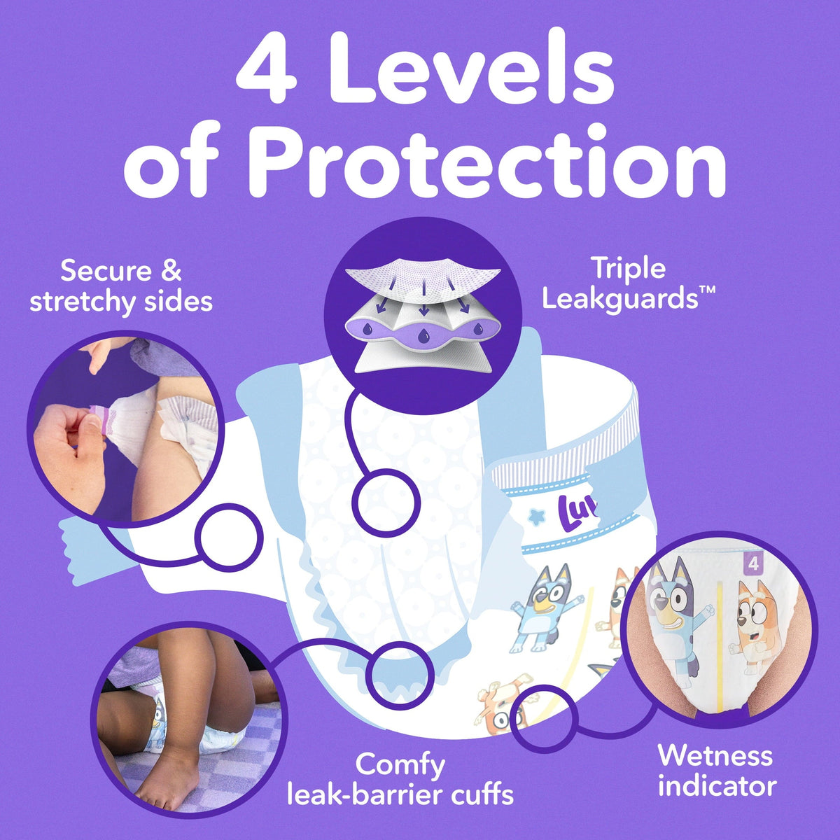 Luvs Platinum Protection Baby Diapers, Size 3, 100 Count