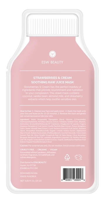 Strawberries & Cream Soothing Face Mask