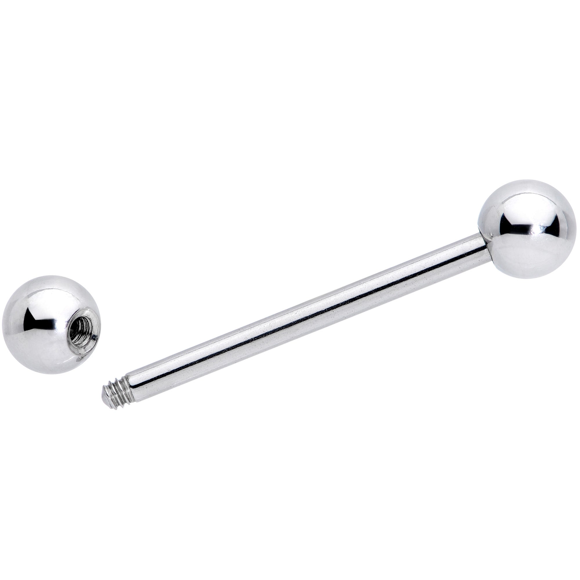 14G 3/4 Stainless Steel Extra Long Barbell Tongue Ring
