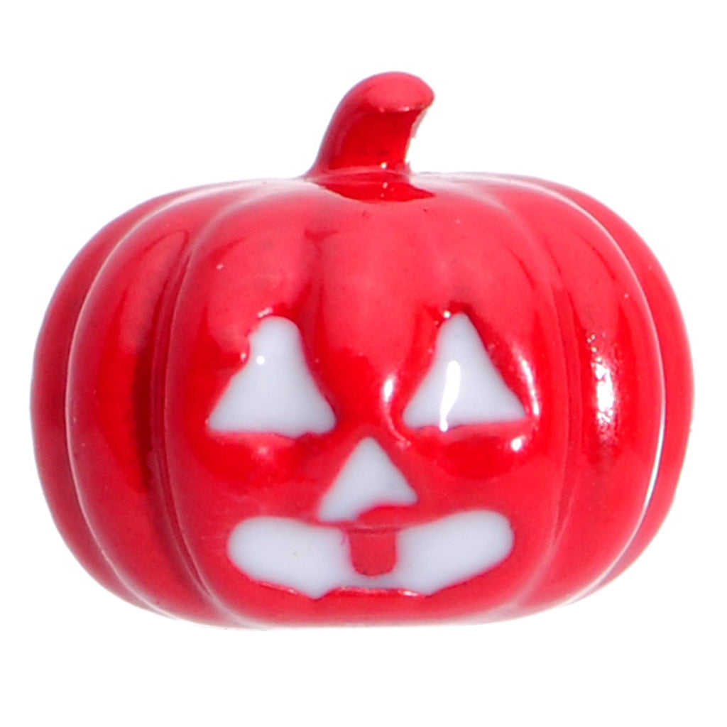 16G 5/16 Black Orange Pumpkin Halloween Labret Monroe Tragus