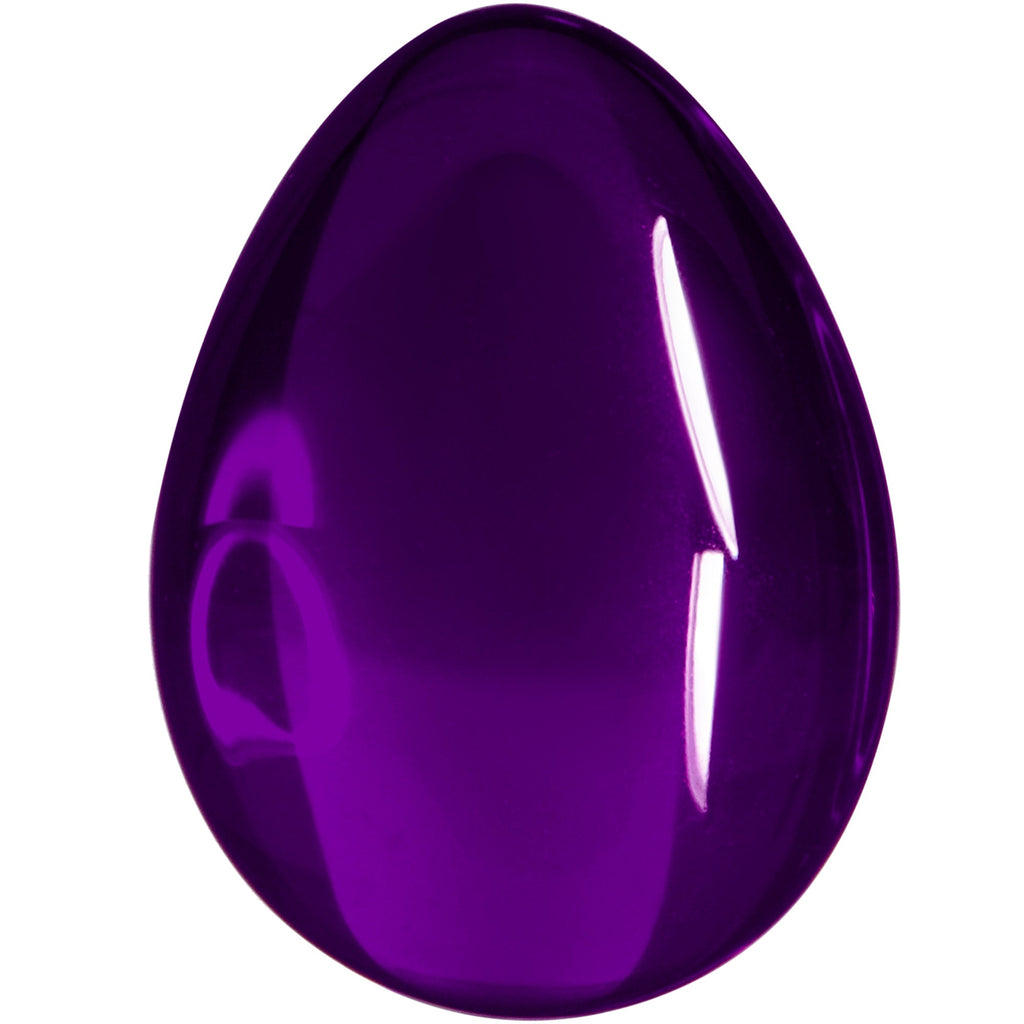 Solid Purple Glass Teardrop Plug Set
