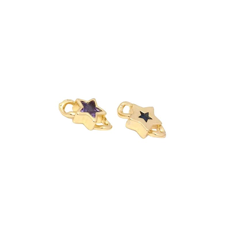 Colorful Star Link Connector Beads, Sku#LD410