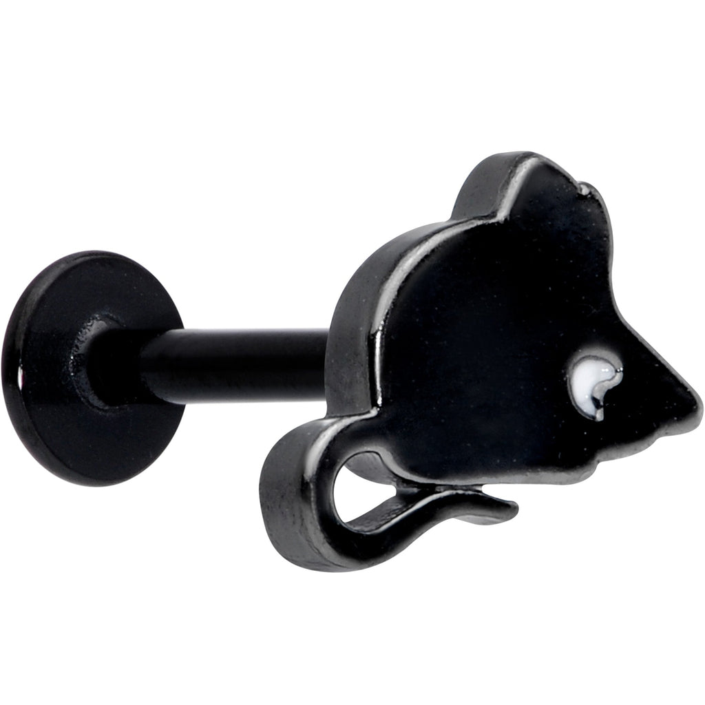 16G 5/16 Black Mouse Labret Monroe Tragus