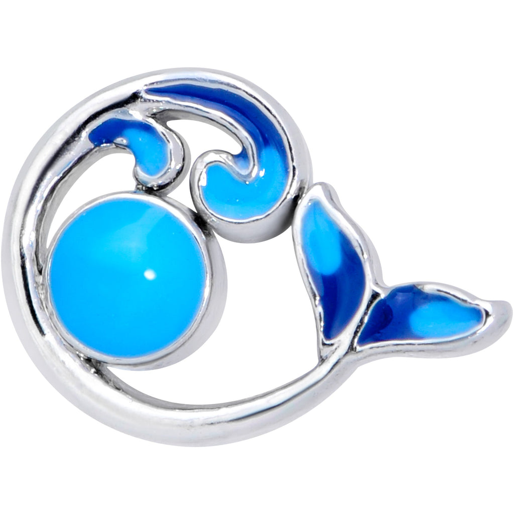 16G 5/16 Whale in the Water Nautical Labret Monroe Tragus