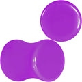 Purple Acrylic Saddle Plug Set 8G to 00G