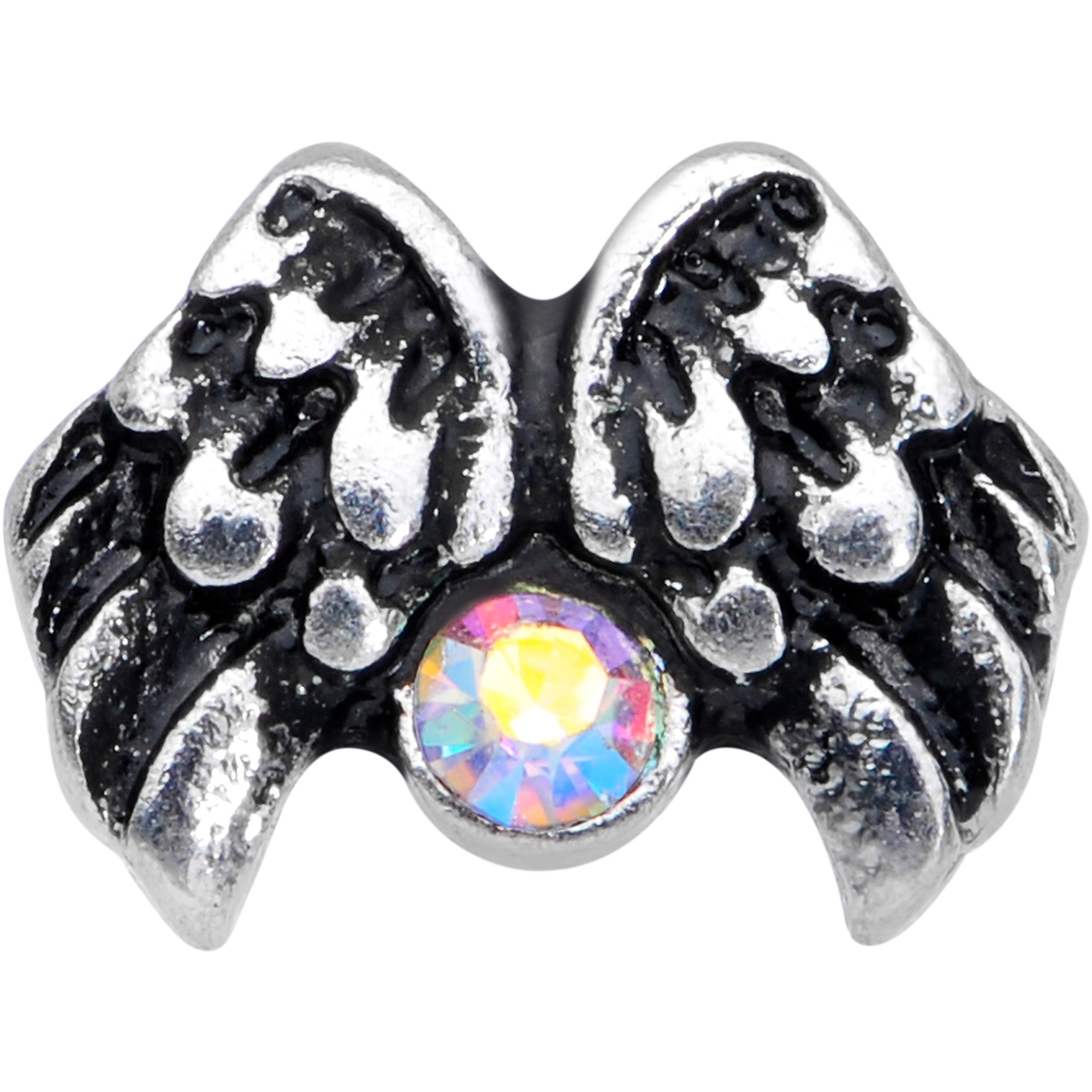 16G 1/4 Aurora Gem Angel Wings Cartilage Tragus Earring