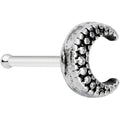 20G 5/16 Textured Crescent Moon Nose Bone