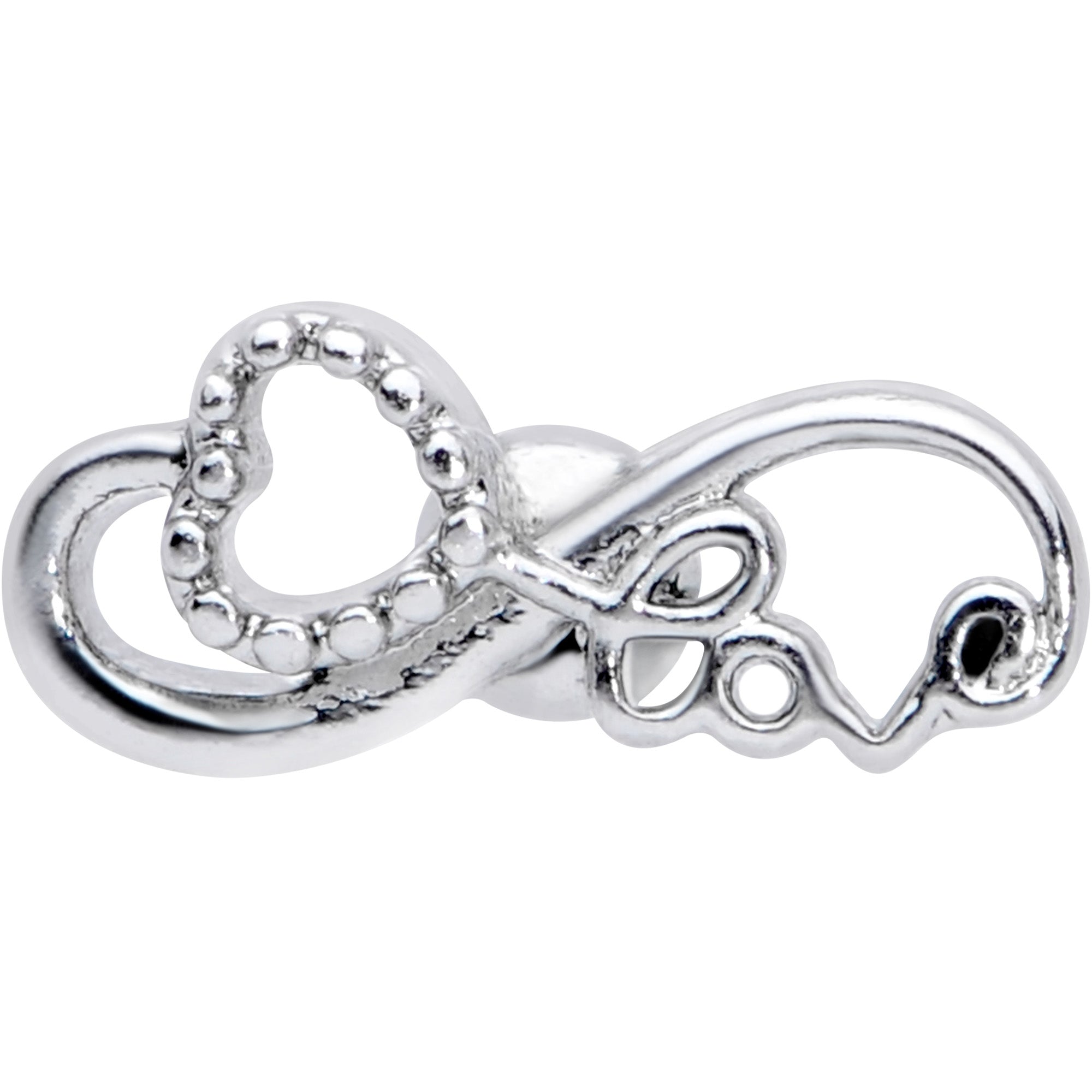 16G 5/16 Infinity Heart Valentines Day Labret Monroe Tragus