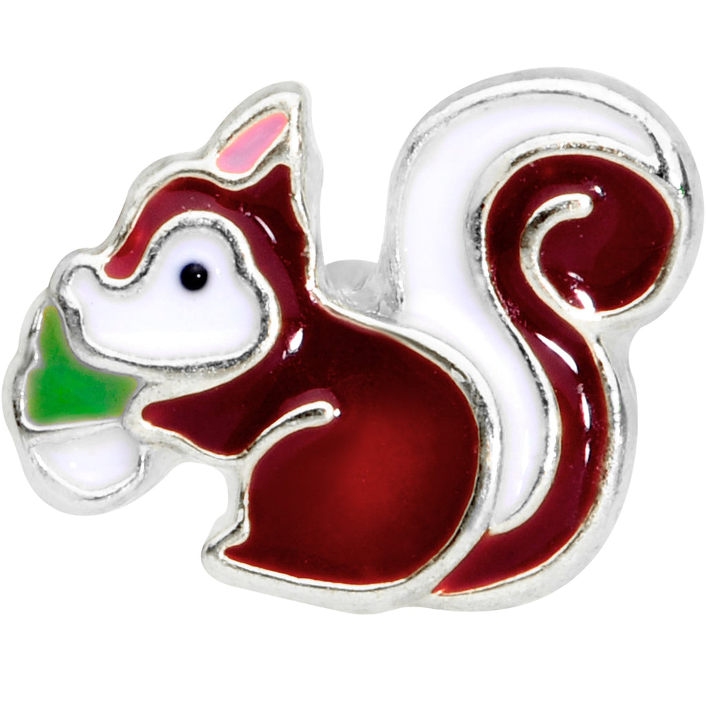 16G 1/4 Snacking Squirrel Cartilage Tragus Earring