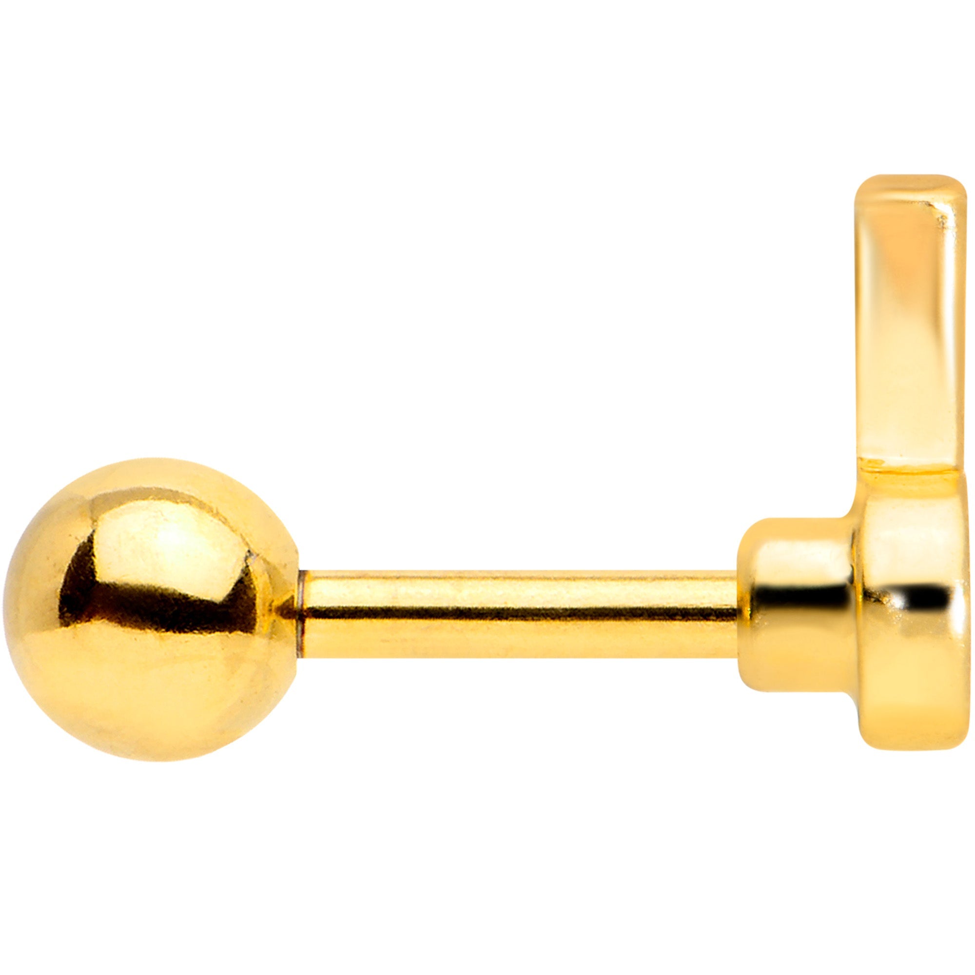 16G 1/4 Gold Tone Charming Cherries Cartilage Tragus