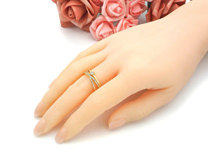 CZ Pave Star Cross Ring, JL21