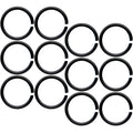 18G 5/16 Black Anodized Seamless Circular Ring Set of 12