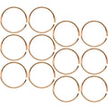 22G 5/16 Rose Gold Tone Anodized Seamless Circular Ring Set of 12